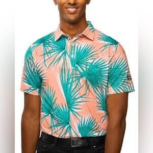 Waggle |‎ Tropical Palms Polo | XL | Like New!!